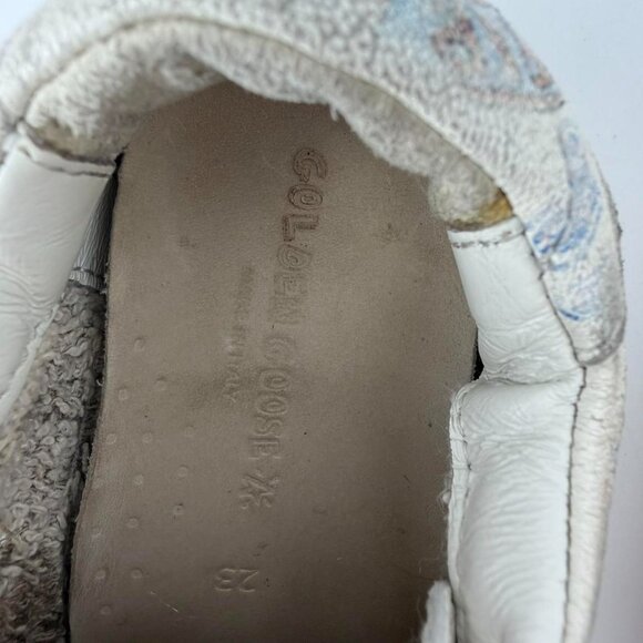 Golden goose Old school sneakers white/silver EU 23 US 7C - Picture 3 of 5